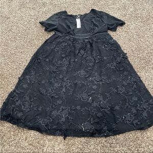 bloomchic nwt lace mesh midi dress with sequins size 14/16